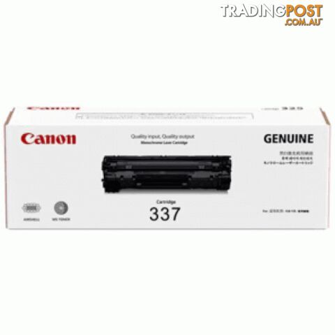 Canon Cartridge 337 Black Toner for MF249 - Canon - Cartridge 337 - 0.83kg