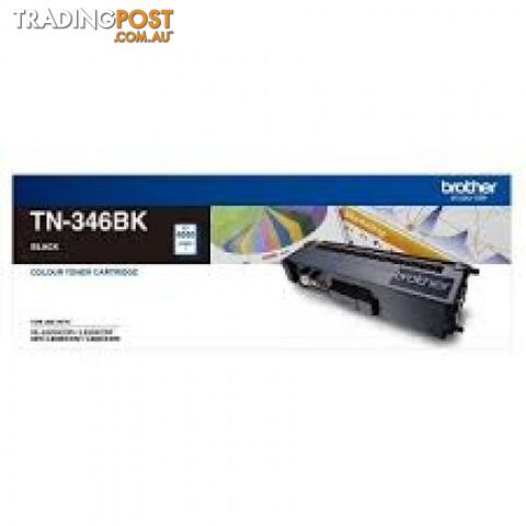 Brother TN-346BK Black Toner High Yield HL-L8250 HL-L8350 MFC-L8600 MFC-L8850 - Brother - TN-346BK - 0.87kg