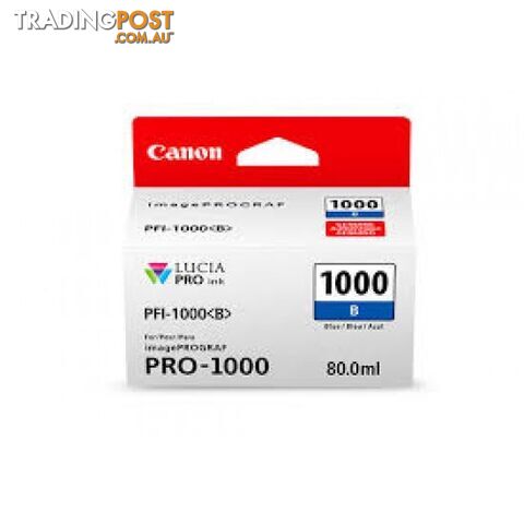 Canon PFI-1000 Pigment Ink for PRO-1000 Photo Cyan - Canon - PFI-1000 Photo Cyan...