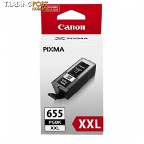 Canon PGI-655XXLBK Black Ink cartridge SUPER HIGH YIELD - Canon - PGI-655XXLBK - 0.05kg