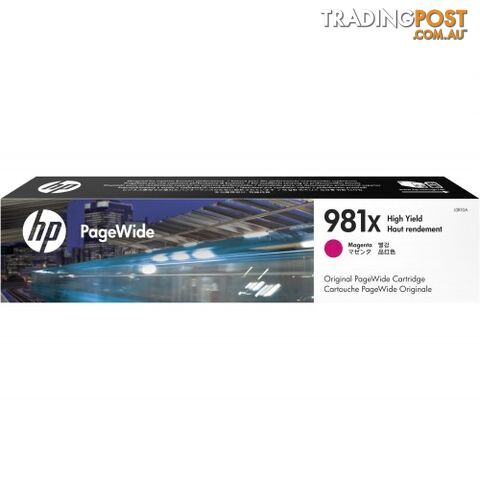 Hewlett Packard HP-981X Magenta Ink HIGH YIELD PageWide PRO - Hewlet Packard -...