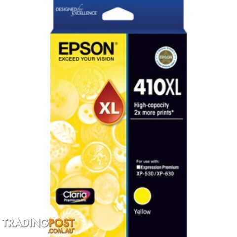 Epson C13T340492 HIGH YIELD YELLOW INK 410XL - Epson - Epson 410XL YELLOW -...