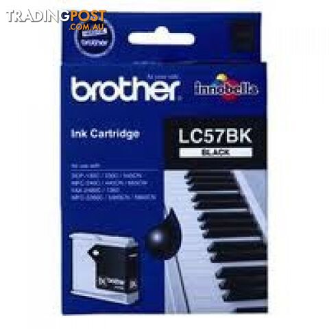 Brother LC57BK Black Ink Cartridge for MFC885CW MFC-685CW - Brother - LC57BK - 0.70kg