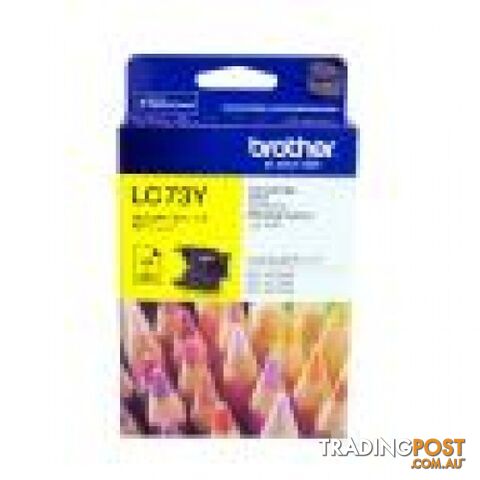 Brother LC73Y Yellow Ink cartridge for DCP-J925DW MFC-J6510DW MFC-J825DW - Brother - LC73Y - 0.60kg