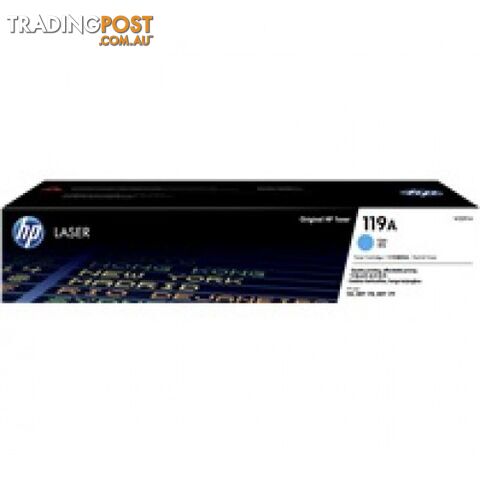 Hewlett-Packard W2091A Cyan Toner [#119A] - Hewlet Packard - HP W2091A CYAN - 0.94kg