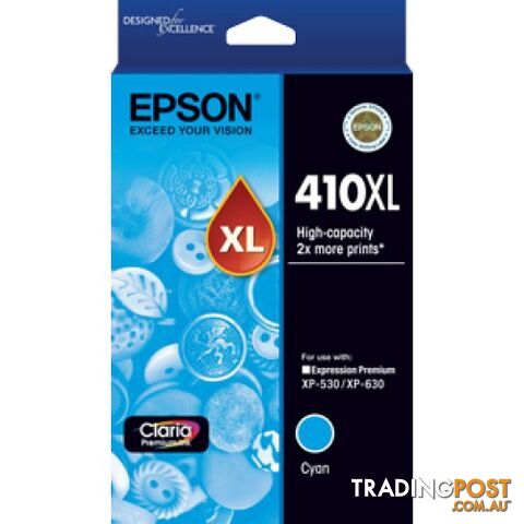 Epson C13T340292 HIGH YIELD CYAN INK 410XL - Epson - Epson 410XL CYAN - 0.00kg