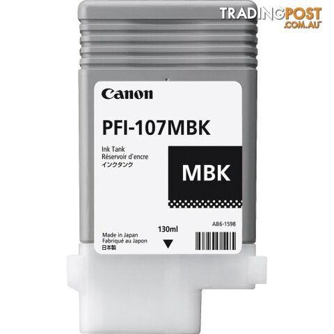 Canon PFI-107MBK Matt Black Ink cartridge - Canon - PFI-107 Matt Black - 0.00kg