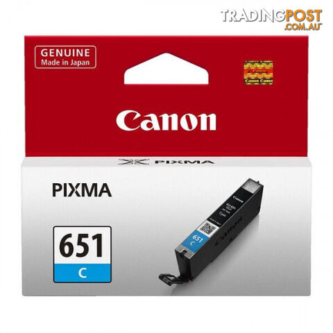 Canon CLI-651C Cyan Ink Cartridge - Canon - CLI-651C - 0.04kg