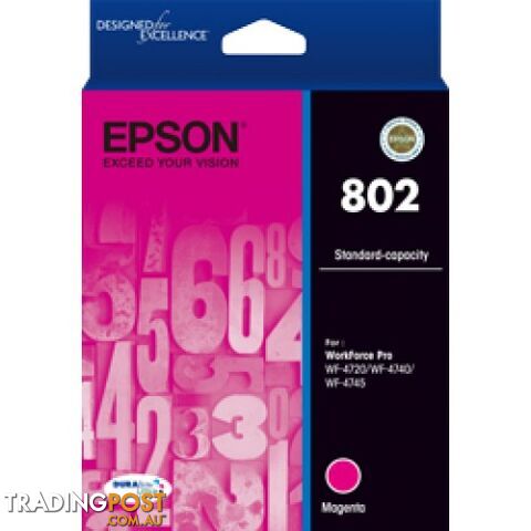 Epson 802 C13T355392 MAGENTA Ink for WorkForce WF-4720 WF-4745 WF-4740 - Epson - Epson 802 Magenta - 0.00kg