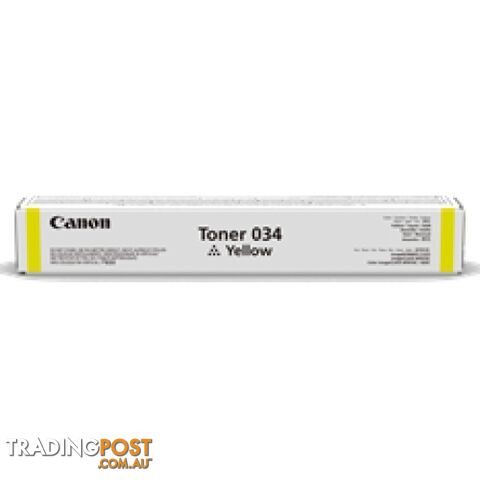 Canon Cartridge 034Y Yellow Toner for MF810cdn - Canon - Cartridge 034Y - 0.00kg