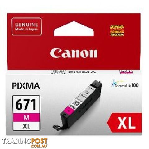 Canon CLI-671XLM Magenta Ink Cartridge High Yield - Canon - CLI-671XL Magenta -...