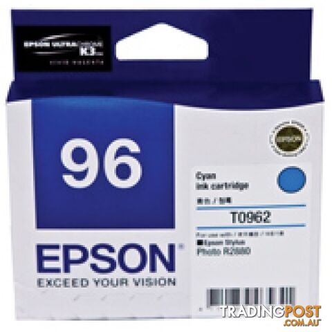 Epson C13T096290 CYAN 96 - Epson - Epson T0962 CYAN - 0.00kg