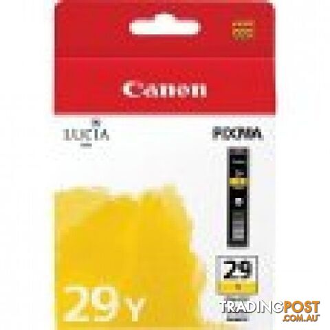 Canon PGI-29Y Pigment Yellow Ink - Canon - PGI-29Y - 0.20kg