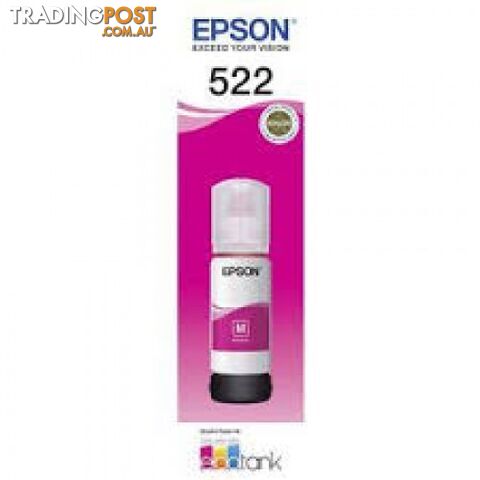 EPSON T522M MAGENTA INK BOTTLE C13T06W392 for ET2710 ET4700 ET8500 - Epson - Epson 522 MAGENTA - 0.00kg