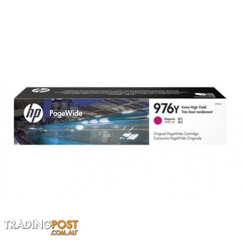 Hewlett Packard HP-976Y Cyan Ink HIGH YIELD PageWide PRO 577 - Hewlet Packard - HP 976Y Cyan - 0.00kg