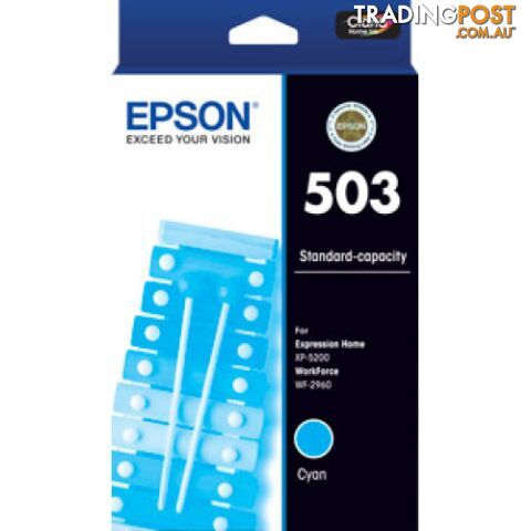 Epson C13T09Q292 CYAN INK CARTRIDGE 503 for WF2960 XP5200 - Epson - Epson 503 Cyan Ink - 0.20kg