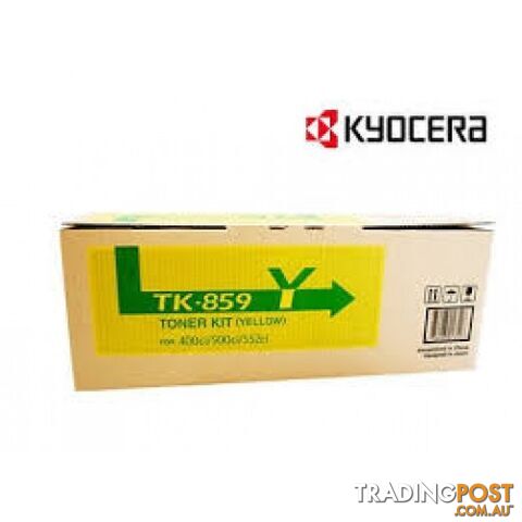 Kyocera TK-859Y Yellow Toner - Kyocera - TK-859Y - 0.00kg