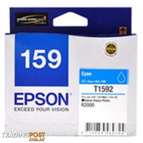 Epson 159 C13T159290 Cyan ink cartridge for Stylus Photo R2000 - Epson - Epson 159 CYAN - 0.20kg