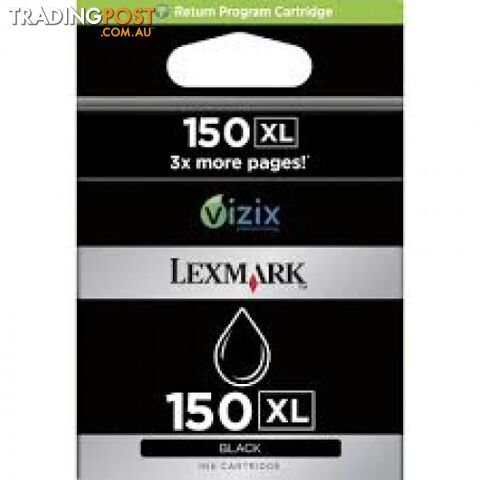 Lexmark #150 14N1614AAN BLACK HIGH yield Ink - Lexmark - LX 150XL BLACK -...