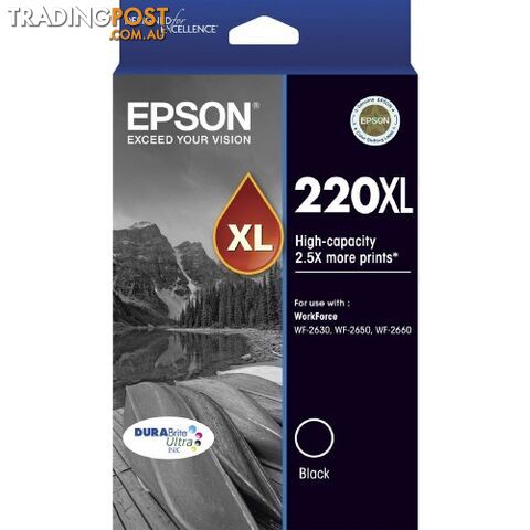 Epson C13T294192 Black Ink 220XL - Epson - Epson 220XL BLACK - 0.20kg