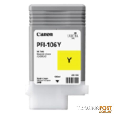 Canon Prograf 6300 6350 6400 6450 PFI-106 Yellow Ink - Canon - PFI-106 Yellow -...