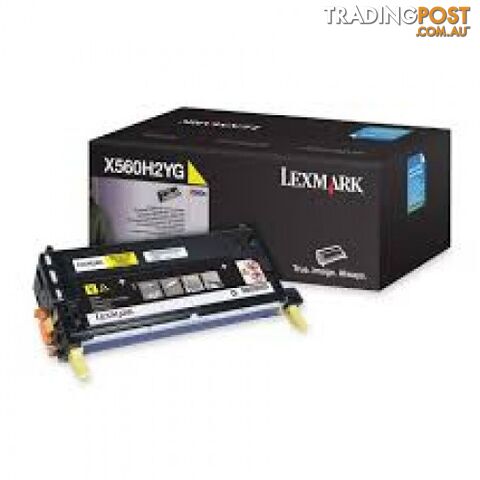 Lexmark Prebate Toner X560H2YG Yellow - Lexmark - LX X560H2YG Yellow - 1.00kg