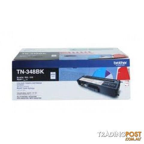 Brother TN-348BK Black Toner for MFC9460 MFC9970 HL4150 HL4570 DCP9055 - Brother - TN-348BK - 0.87kg