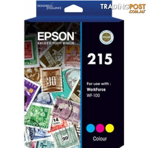 Epson C13T216192 TRI-COLOUR Cartridge 215 - Epson - EPSON 215 Tri-Colour - 0.00kg