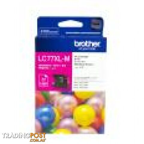 Brother LC77XLM High capacity Magenta Ink cartridge for MFC-J5910 MFC-J6710 MFC-J6910 - Brother - LC77XLM - 0.60kg