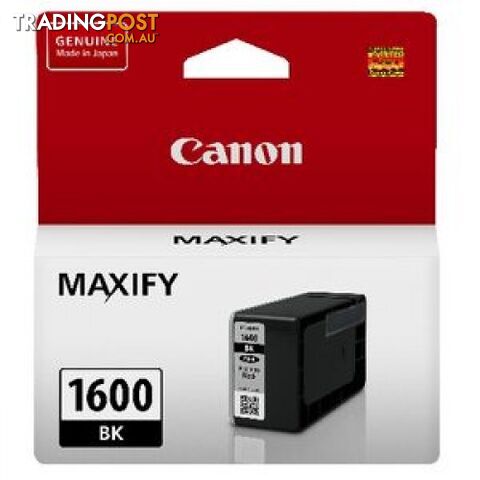 Canon PGI-1600Bk Pigment Black Ink - Canon - PGI-1600Bk - 0.20kg