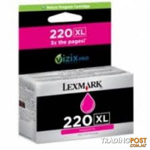 Lexmark #220 14L0176AAN MAGENTA HIGH yield Ink - Lexmark - LX 220XL MAGENTA - 0.00kg