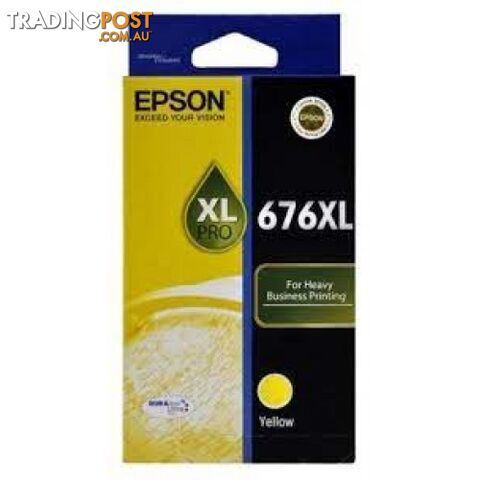 Epson C13T676492 XL Yellow ink cartridge 676XL - Epson - Epson 676XL YELLOW -...