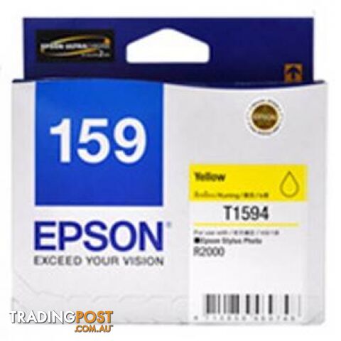 Epson 159 C13T159490 Yellow ink cartridge for Stylus Photo R2000 - Epson - Epson 159 YELLOW - 0.20kg