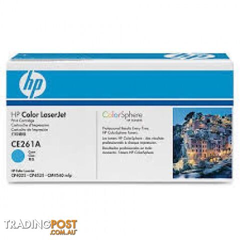 Hewlett-Packard CE261A Cyan Toner Cartridge [#648A] for CP4025 CP4520 CP4525 -...