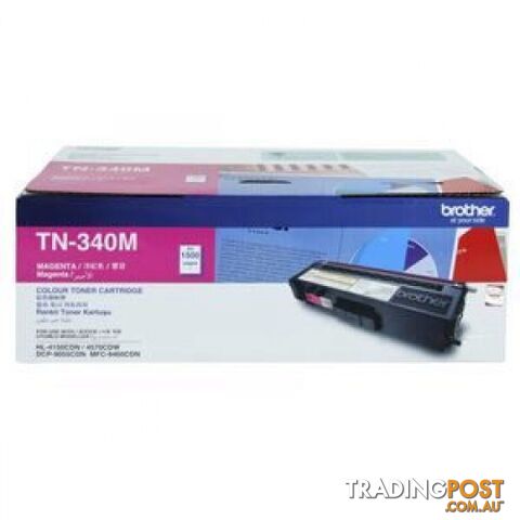 Brother TN-340C Magenta Toner STD for HL4150 HL4570 MFC9460 MFC9970 - Brother -...
