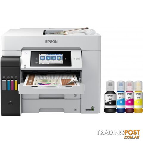 EPSON EcoTank Pro ET-5800 MultiFunction Colour Printer - Epson - ET-5800 PRO - 0.00kg