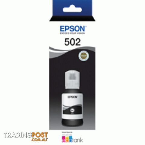Epson C13T03K192 BLACK INK BOTTLE for EcoTank T502BK - Epson - Epson T502 Black...