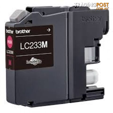 Brother LC233M Magenta Ink for MFC-J880DW MFC-J4620DW MFC-J5320DW MFC-J5720DW - Brother - LC233-Magenta - 0.00kg