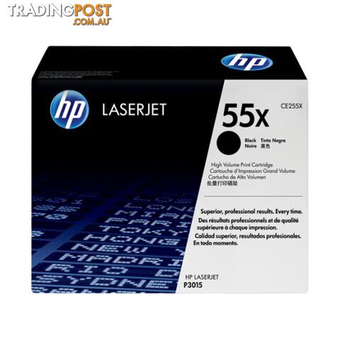 Hewlett-Packard CE255X Black Toner [#55X] for P3011 P3015 - Hewlet Packard - HP CE255X - 0.00kg