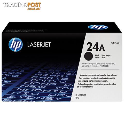 Hewlett-Packard Q2624A Black Toner - Hewlet Packard - ewlett-Packard Q2624A - 1.07kg