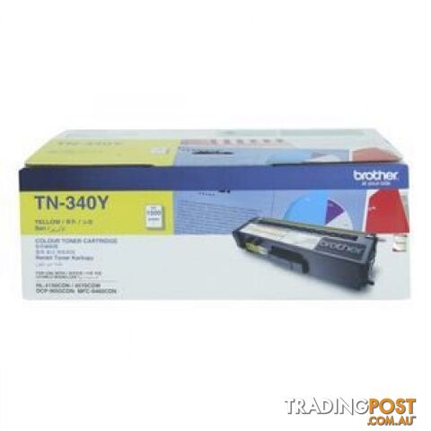 Brother TN-340Y Yellow Toner STD for HL4150 HL4570 MFC9460 MFC9970 - Brother -...