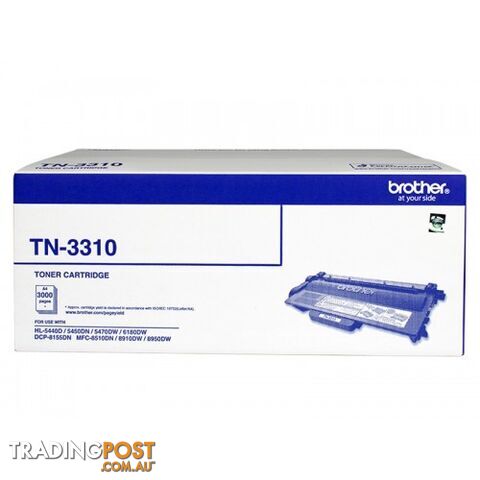 Brother TN-3310 Toner Cartridge for HL5440 HL5450 HL5470 HL6180 MFC8510 MFC8910 MFC8950 - Brother - TN-3310 - 5.00kg