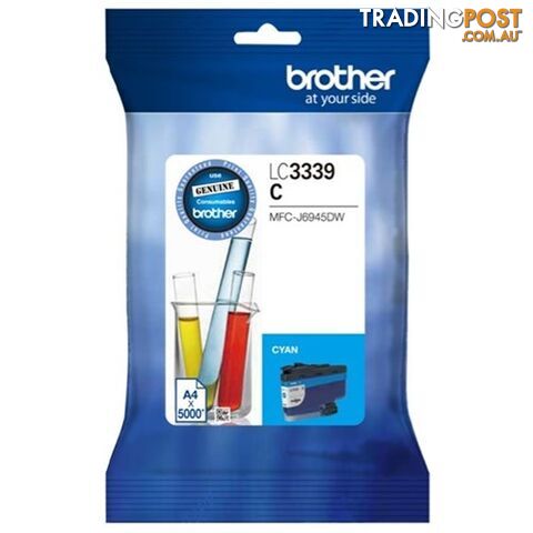 Brother LC3339XL Cyan ULTRA Super High Yield Ink Cartridge for MFC-J6545DW MFC-J6945DW - Brother - LC3339XL Cyan - 0.07kg