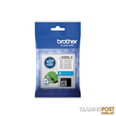 Brother LC432XL H/Y Cyan Ink Cartridge for MFC-J5340dw MFC-J7440dw MFC-J6540dw MFC-J6740dw MFC-J6940dw - Brother - LC432XL Cyan - 0.60kg