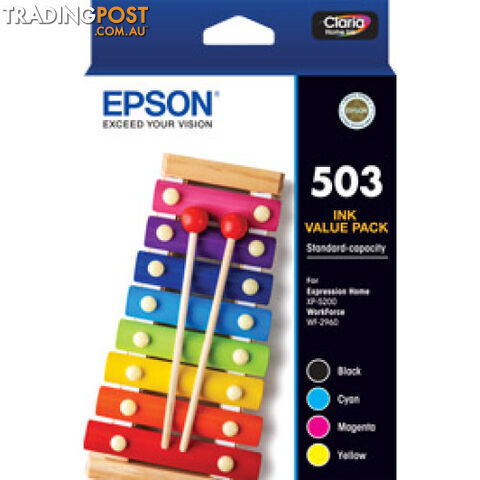Epson C13T09Q692 Value Pack Ink Set 4 X 503 for WF2960 XP5200 - Epson - Epson...