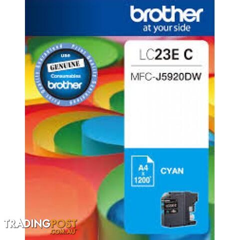 Brother LC23eC Cyan Ink - Brother - LC23e-Cyan - 0.00kg