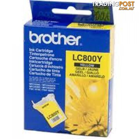 Brother LC800Y Yellow Ink cartridge - Brother - LC800Y - 0.30kg