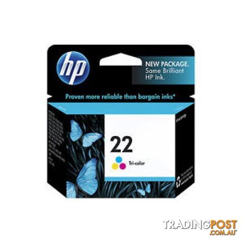 Hewlett Packard #22 Tri Colour Ink Cartridge - Hewlet Packard - HP 22 TC -...