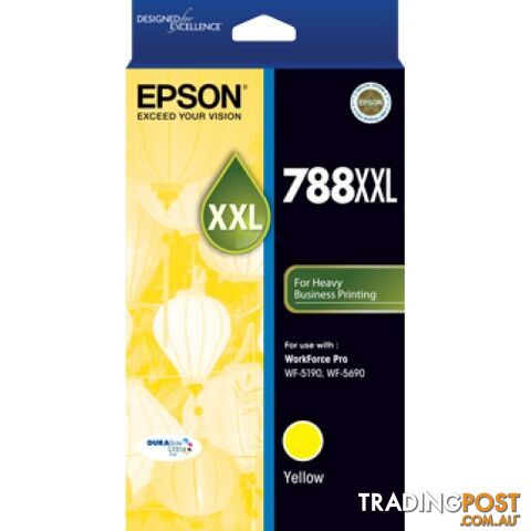 Epson 788XL C13T788492 SUPER HIGH YIELD YELLOW 788XXL - Epson - EPSON 788XXL...