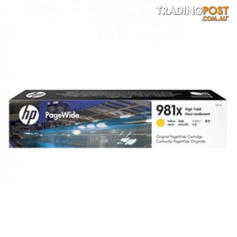 Hewlett Packard HP-981X Yellow Ink HIGH YIELD - Hewlet Packard - HP 981X Y -...